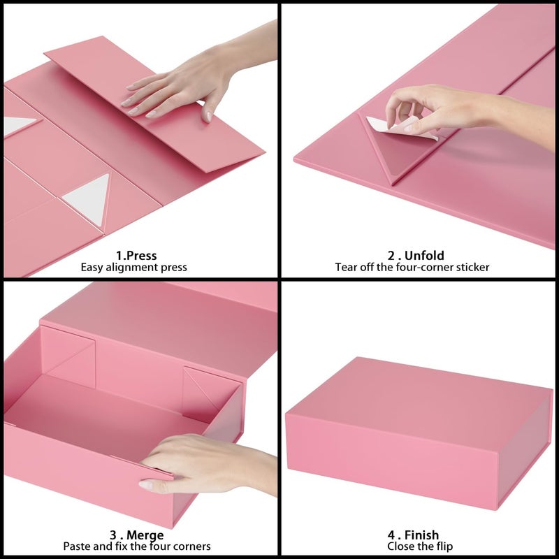 ROSTELACK صندوق هدايا 11.9" × 8.5" × 3.3" مع غطاء مغناطيسي - Image 3